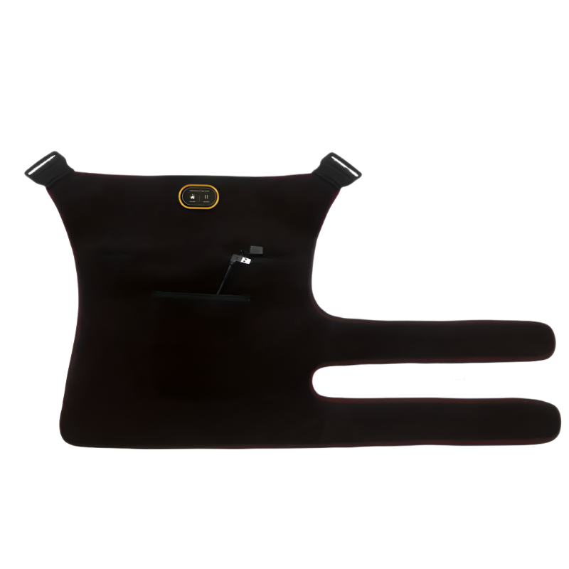 NNETM USB-Powered Heated Hip Brace Massager with Vibration(Black)