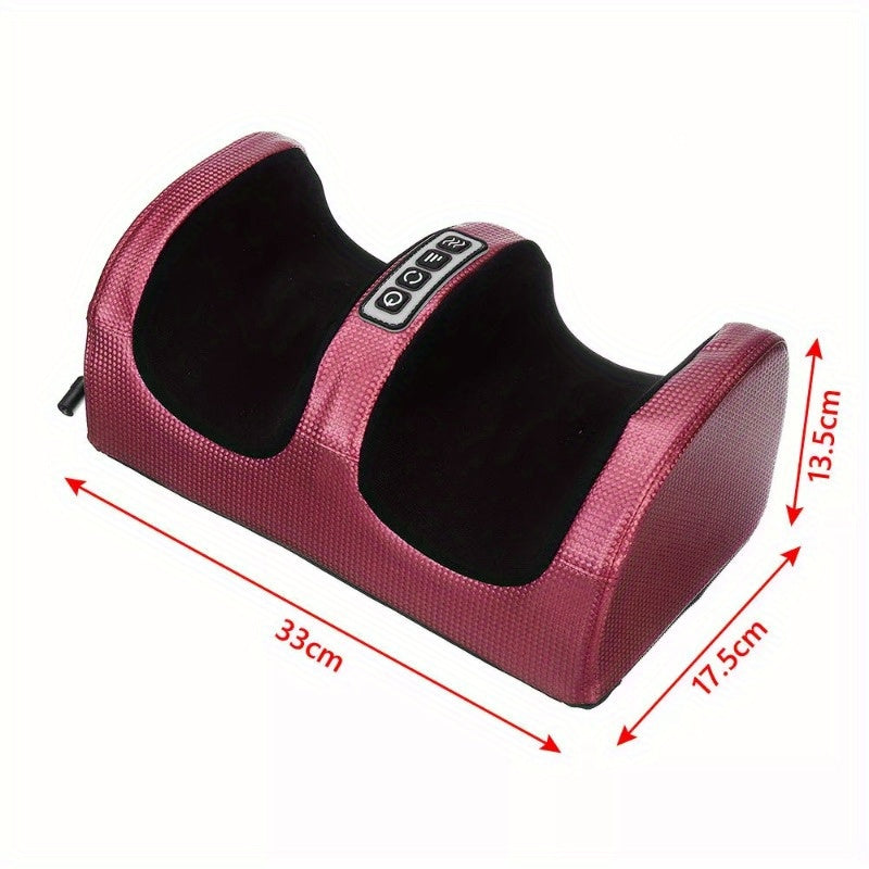 NNETM Foot Massager Machine – Electric Heated Kneading(Red)