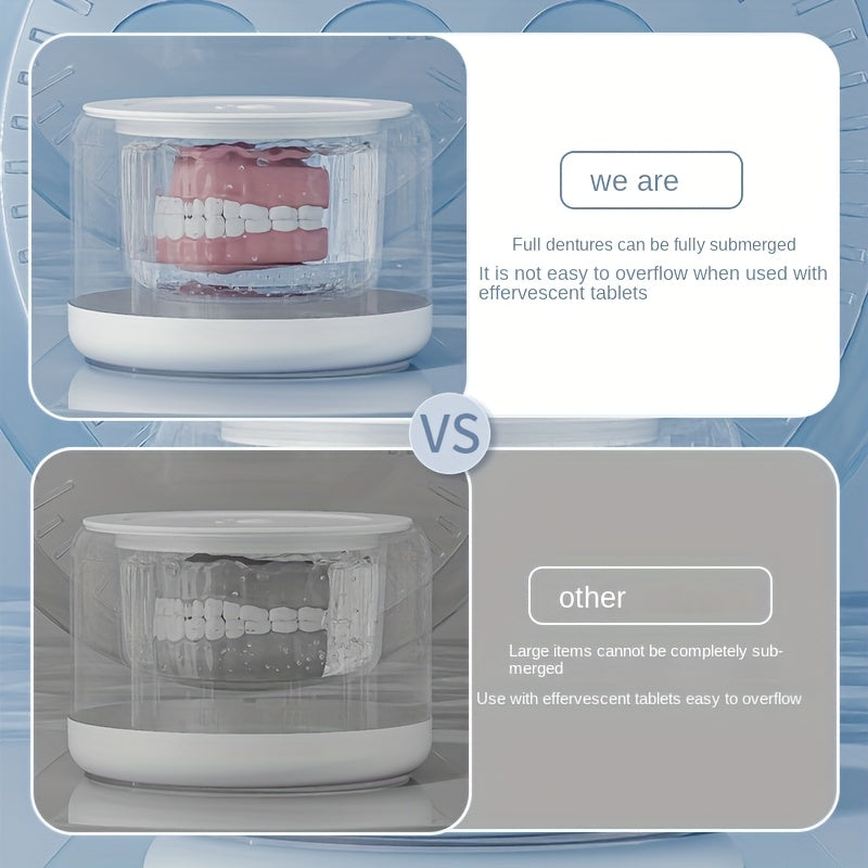 NNETM Portable Ultrasonic Denture Cleaner & Retainer Washer